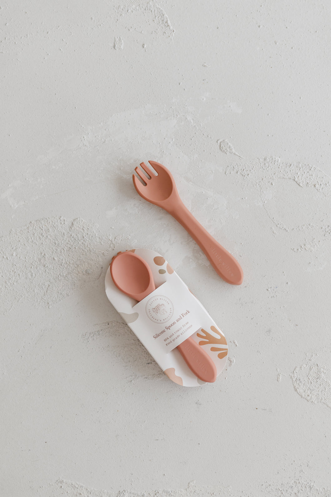 Waratah Silicone Spoon and Fork
