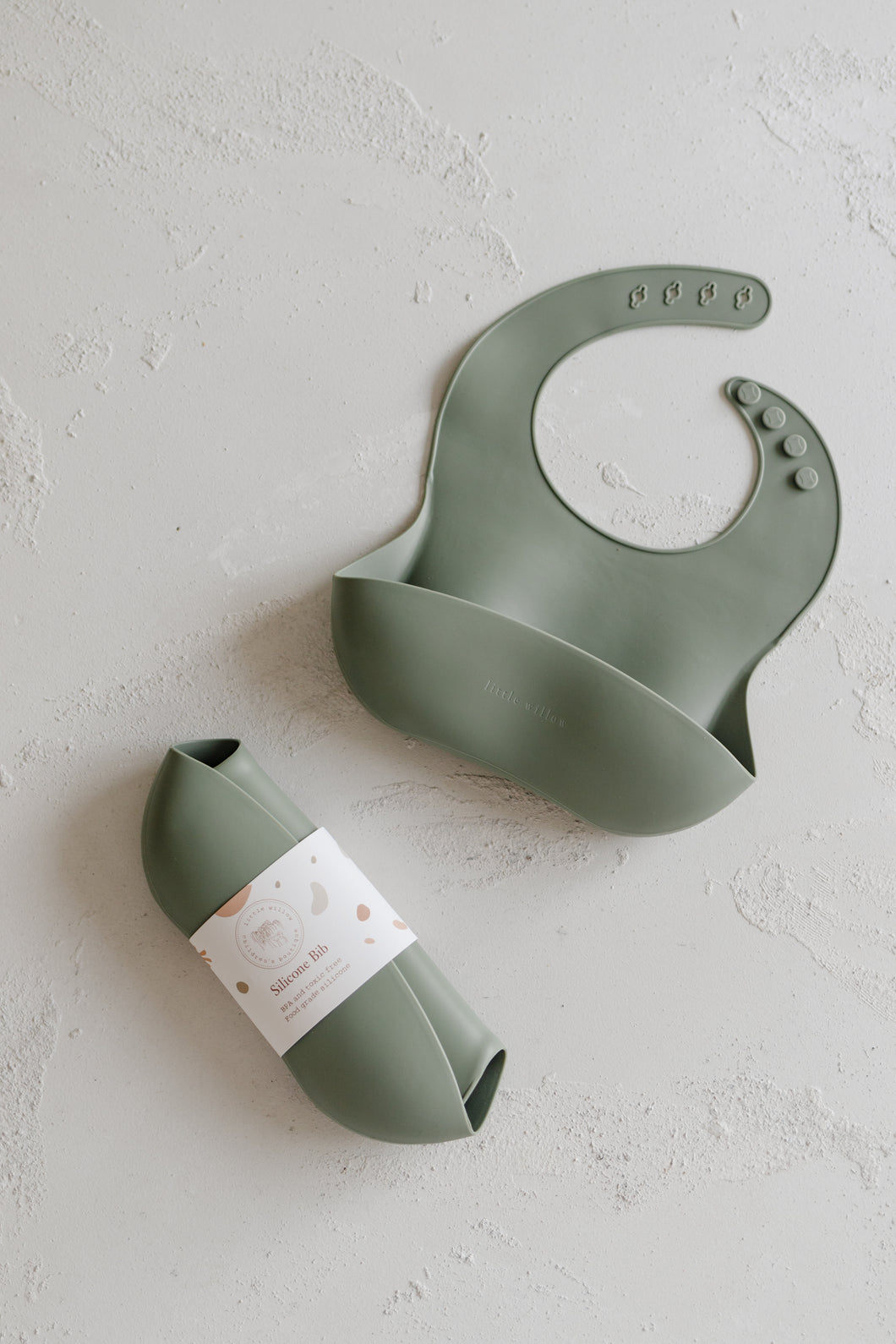 Eucalyptus Silicone Bib