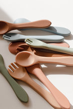 Load image into Gallery viewer, Banksia Silicone Spoon and Fork
