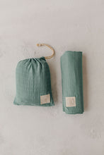 Load image into Gallery viewer, Eucalyptus Organic Muslin Swaddle
