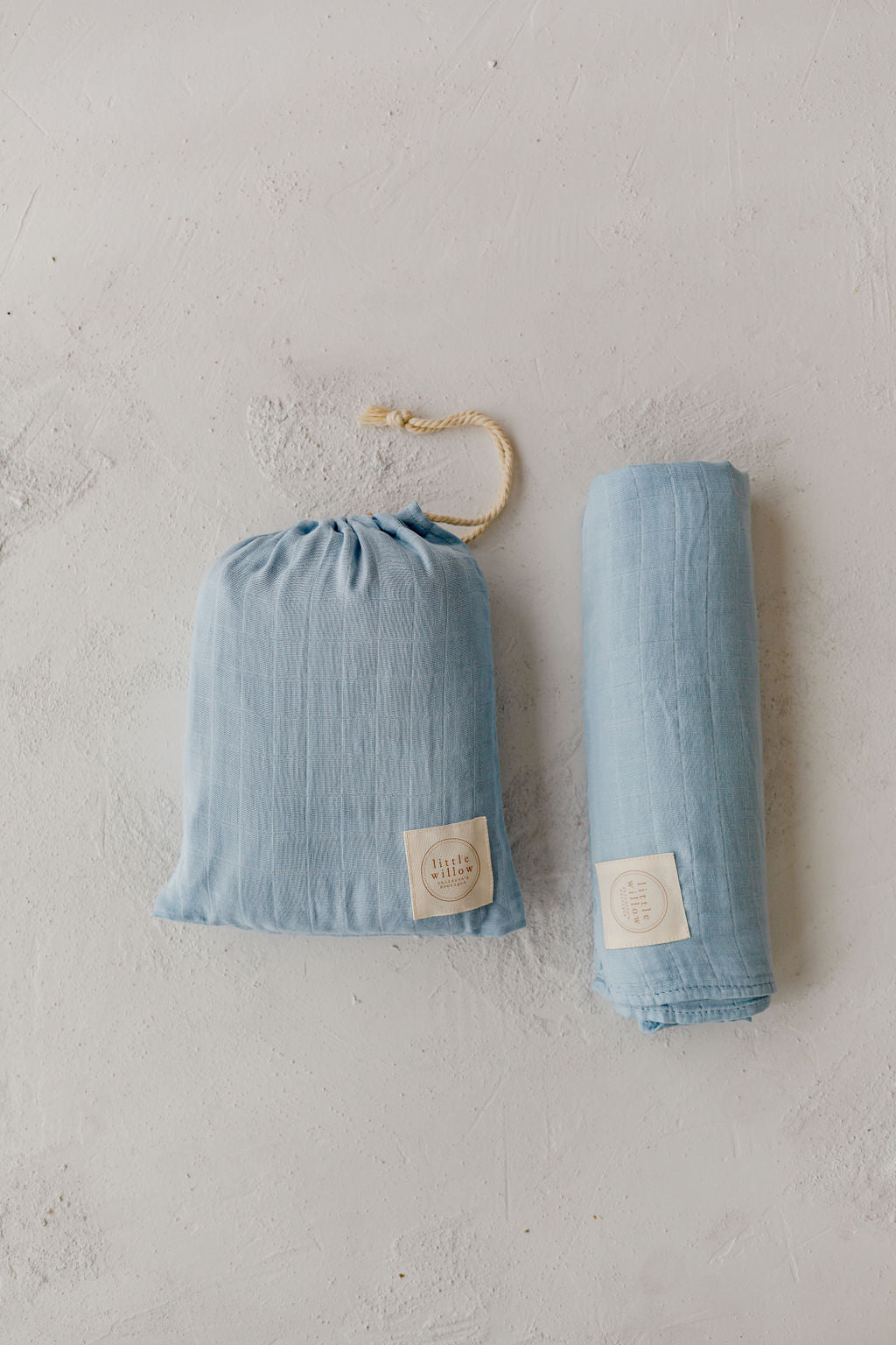 Blue Pincushion Organic Muslin Swaddle